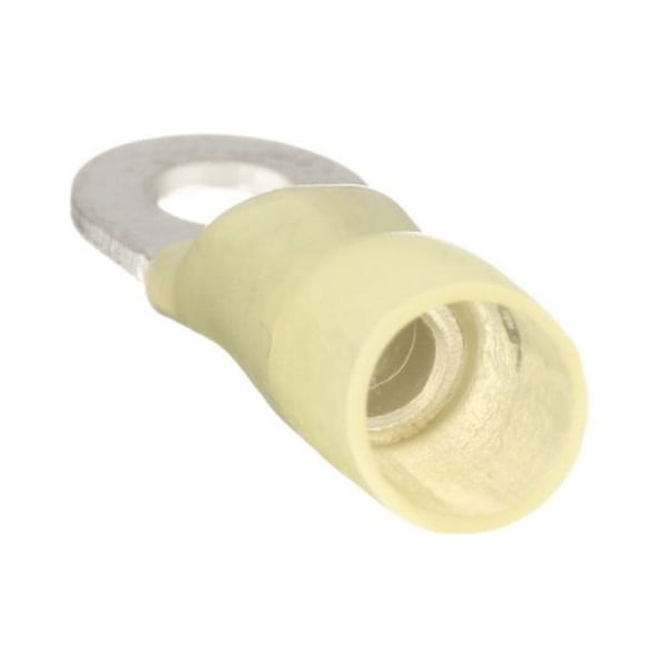 Panduit 12-10 AWG Heat-Shrink Ring Terminal PK20, Insulation Color: Yellow - PH10-8R-E