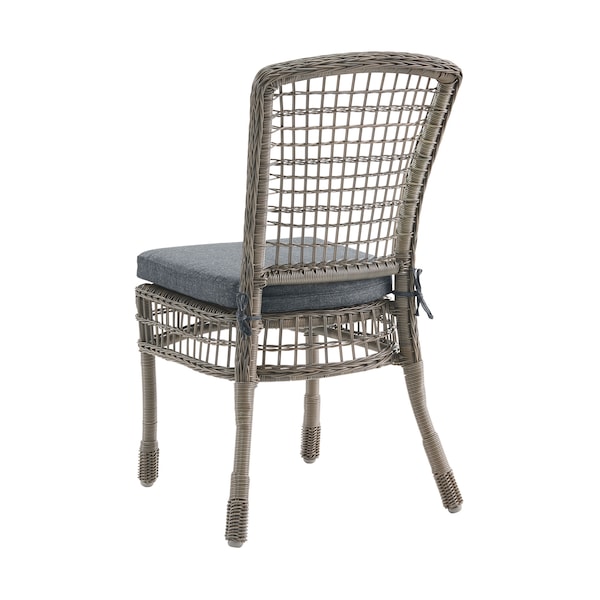 Alaterre Furniture Carolina All-Weather Wicker 3-Piece Dining Set with Bistro Dining Table and Two Dining Chairs - AWWM016MM