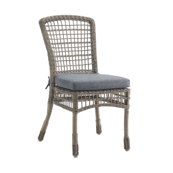 Alaterre Furniture Carolina All-Weather Wicker 3-Piece Dining Set with Bistro Dining Table and Two Dining Chairs - AWWM016MM