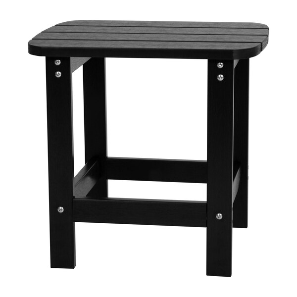 Flash Furniture Black Adirondack Rockers & 1 Side Table, PK 4 - JJ-C14705-4-T14001-BK-GG