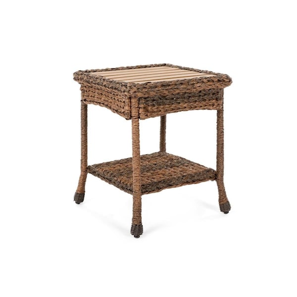 W Unlimited Outdoor Faux Sea Grass Garden Patio Furniture End Table - SW1529ET