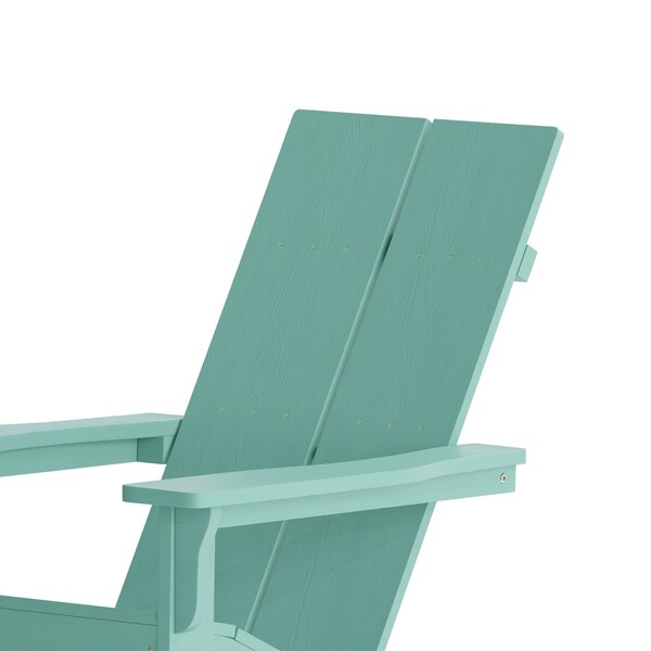 Flash Furniture Sea Foam Modern Poly Resin Adirondack Rockers, 2PK - JJ-C14709-SFM-2-GG