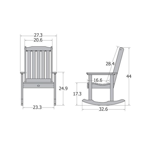 Highwood Usa Lehigh Rocking Chair - AD-RKCH1-CGE