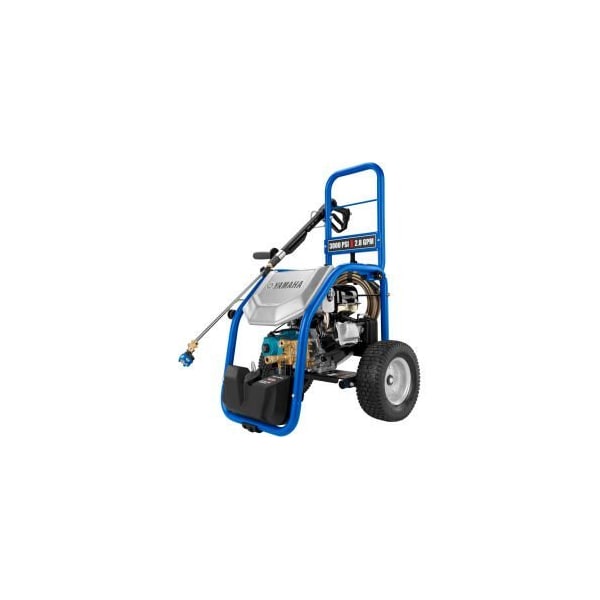 Gen - Tech Yamaha Gas Pressure Washer W/ CAT Triplex Pump, 3000 PSI, 2.8 GPM, 3/8" Hose - PW3028B