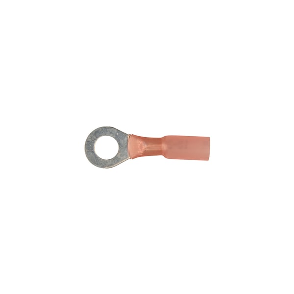 Disco Red Nyln Crimp Wire Terminal 1/4"Stud/Ring Typ 22-18 G Wire PK10 - 12156PK
