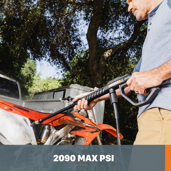 Worx 13 Amp 1900 PSI Electric Pressure Washer, 1.2 GPM - WG606