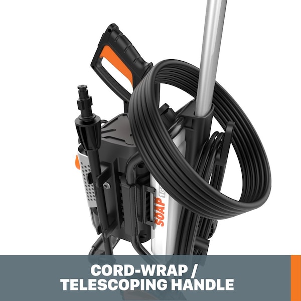 Worx 13 Amp 1900 PSI Electric Pressure Washer, 1.2 GPM - WG606