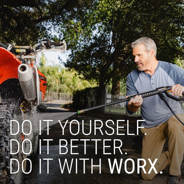 Worx 13 Amp 1900 PSI Electric Pressure Washer, 1.2 GPM - WG606