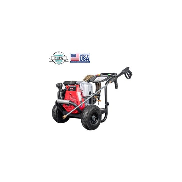 Fna Group Simpson Industrial Gas Pressure Washer W/ Honda GC190 Engine & AAA Pump, 2700 PSI, 2.7 GPM - 61023