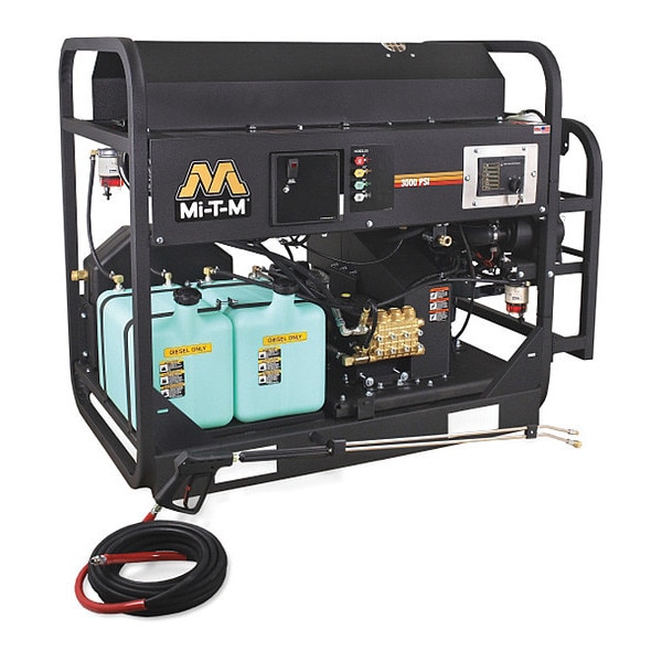 Mi-T-M Medium Duty 3000 psi Hot Water Gas Pressure Washer - HS-3006-0MDK