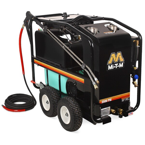 Mi-T-M Medium Duty 2500 psi 3.2 gpm Hot Water Electric Pressure Washer - HSE-2504-0M30