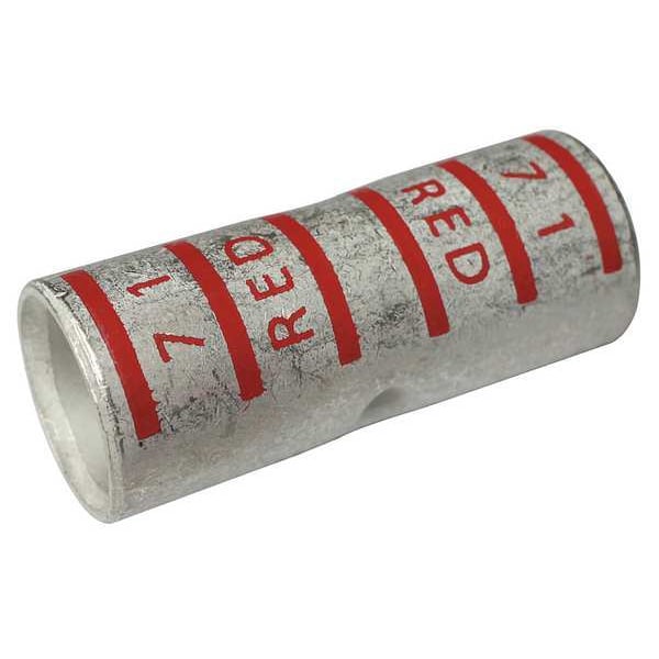 Power First Short Barrel Splice, 2.27 in. L, Red - 22EZ26