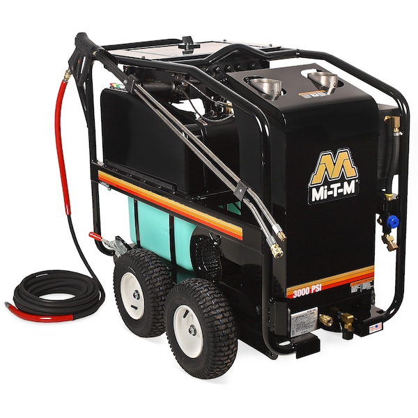 Mi-T-M Medium Duty 3000 psi 3.5 gpm Hot Water Electric Pressure Washer - HSE-3004-0M30