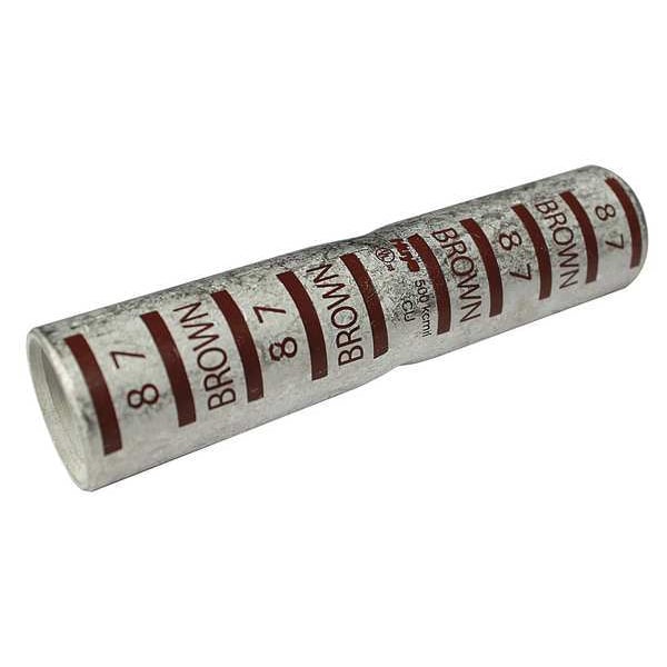 Power First Short Barrel Splice, 2.78 in. L, Brown - 22EZ28