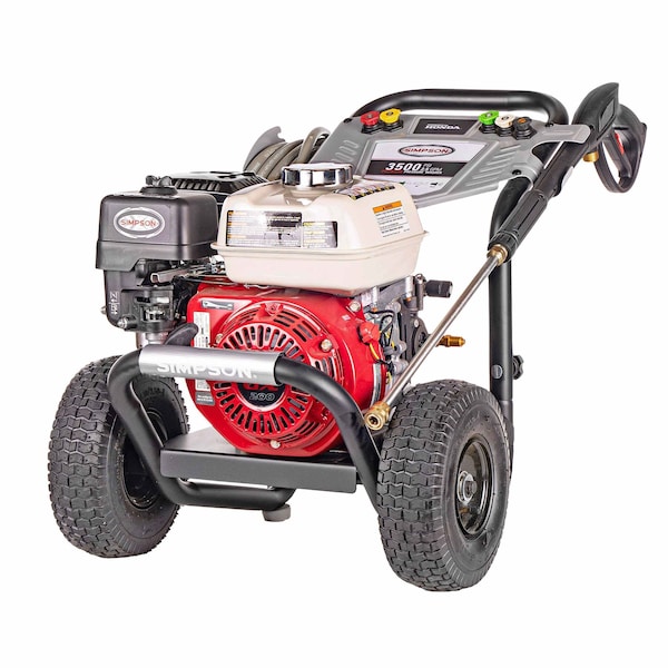 Fna Group Simpson PowerShot Gas Pressure Washer W/ Honda GX200 Engine, 3500 PSI, 2.5 GPM, 5/16" Hose - 61014
