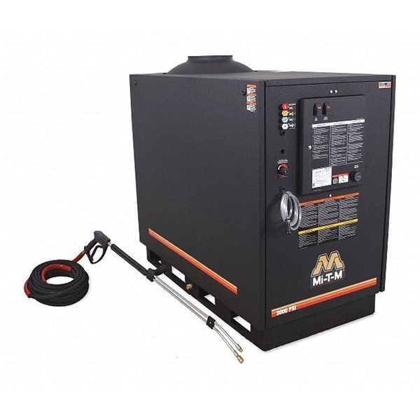 Mi-T-M Medium Duty 3000 psi 3.9 gpm Hot Water Gas Pressure Washer - HG-3004-1208