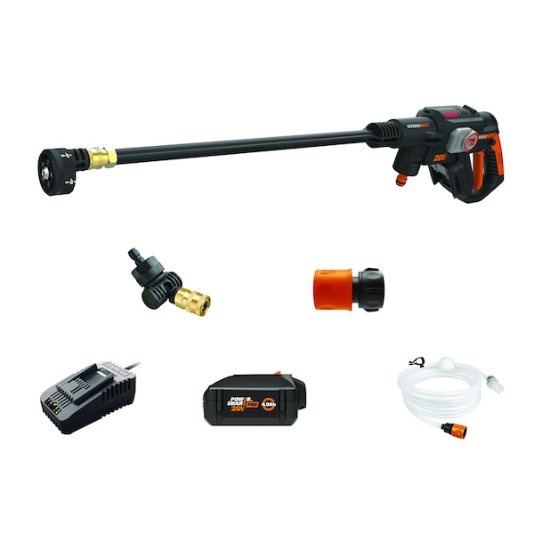 Worx Nitro 20V Brushless Hydroshot Plus Portable Power Cleaner, 710 MAX PSI, Battery and Charger Included - WG633