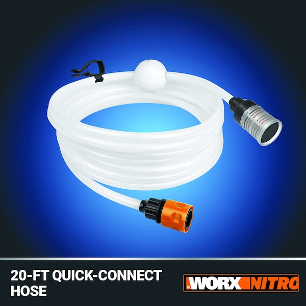 Worx Nitro 20V Brushless Hydroshot Plus Portable Power Cleaner, 710 MAX PSI, Battery and Charger Included - WG633