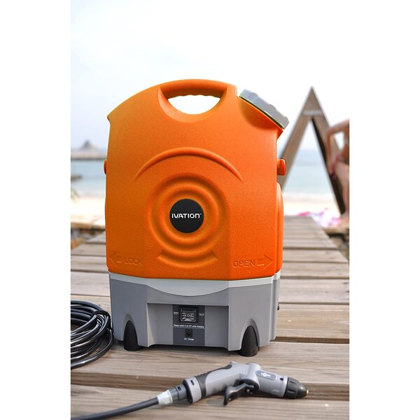 Ivation Multi-Purpose Smart Washer 12-Volt Car Plug with 4.5 Gallon Water Tank - IVASWASHER