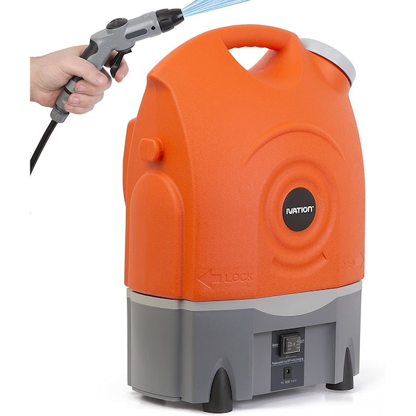 Ivation Multi-Purpose Smart Washer 12-Volt Car Plug with 4.5 Gallon Water Tank - IVASWASHER
