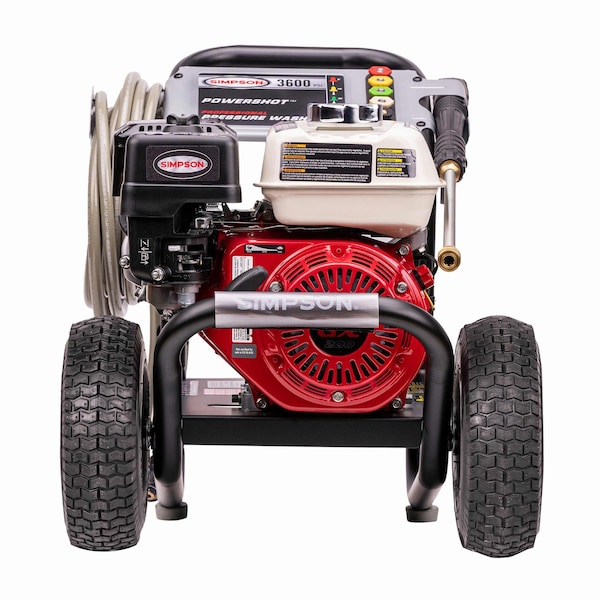 Simpson 3600 PSI 2.5 GPM HONDA GX200 w/ AAA Triplex Pump Cold Water PROGrade gas pressure Washer, 49 State - 61368S