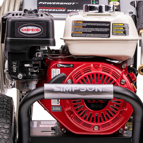 Simpson 3600 PSI 2.5 GPM HONDA GX200 w/ AAA Triplex Pump Cold Water PROGrade gas pressure Washer, 49 State - 61368S
