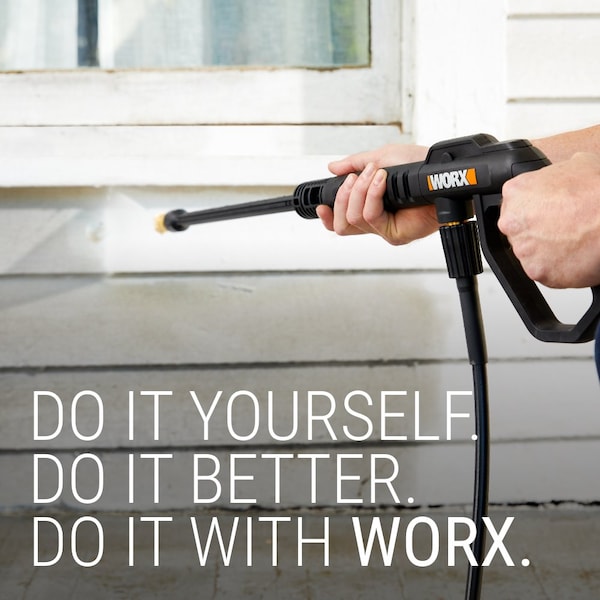 Worx 13 Amp 1800 PSI Electric Pressure Washer, 1.2 GPM with 3 Nozzles - WG605