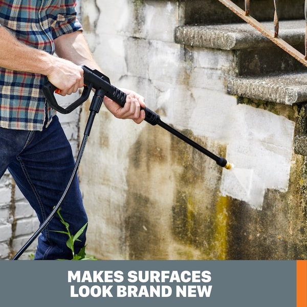 Worx 13 Amp 1800 PSI Electric Pressure Washer, 1.2 GPM with 3 Nozzles - WG605