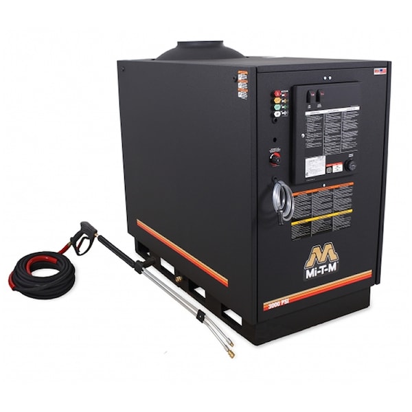 Mi-T-M Hot Water LP Pressure Washer, 8 HP, 3000 - HG-3004-1230