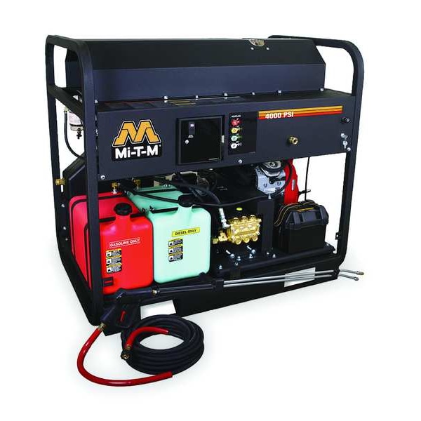Mi-T-M Heavy Duty 4000 psi 4.0 gpm Hot Water Gas Pressure Washer - GH-4004-0MAH