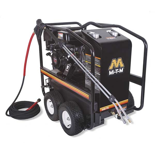 Mi-T-M Medium Duty 3000 psi 3.5 gpm Hot Water Gas Pressure Washer - GH-3004-0EGH
