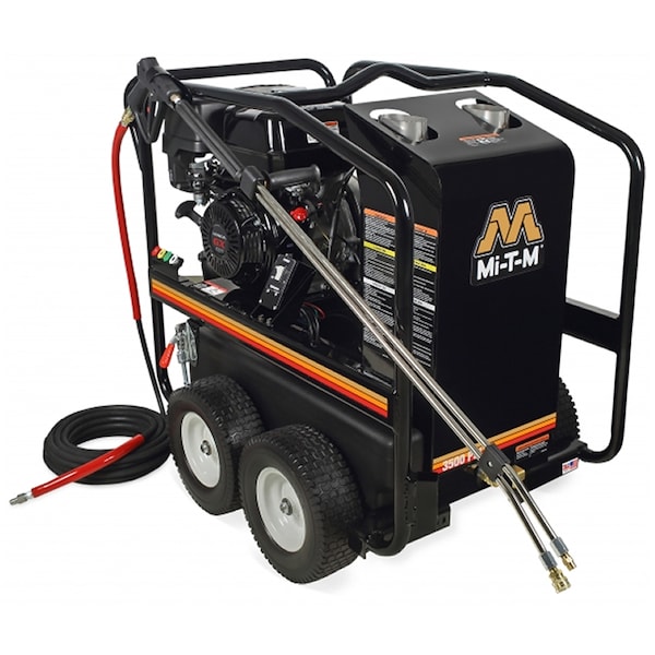 Mi-T-M Hot Water Gas Pressure Washer, 389cc, 35 - HSP-3504-3MGH