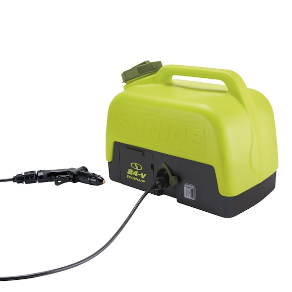 Sun Joe 24-V 2.0-Ah 116-PSI MAX MP Port. Spray Washer w/5Gal. Tank, Accessories - WA24C-LTE