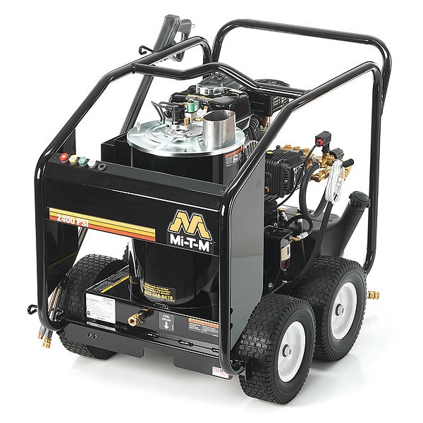Mi-T-M Medium Duty 2400 psi 2.6 gpm Hot Water Gas Pressure Washer - GH-2403-0GAH
