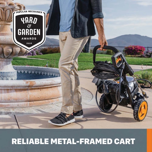 Worx 13 Amp Brushless 2000 PSI Electric Pressure Washer, 1.2 GPM - WG607