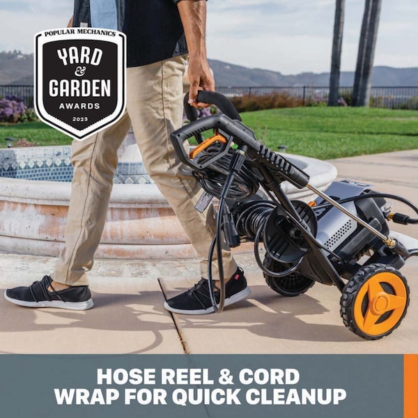 Worx 13 Amp Brushless 2000 PSI Electric Pressure Washer, 1.2 GPM - WG607