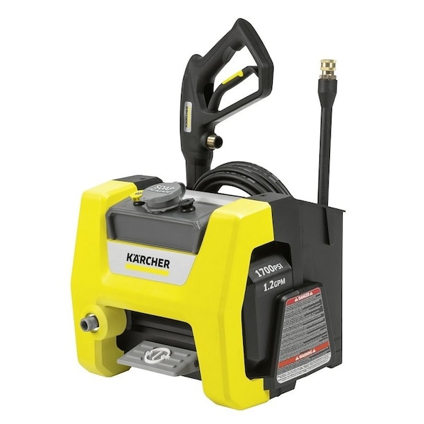 Karcher Karcher K1700 CUBE Pressure Washer, 1700 psi Operating, 1.2 gpm, 20 ft L Hose, 13 A, 60 Hz - K1700 CUBE