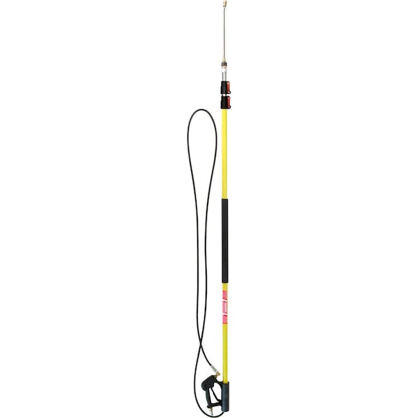 Be Pressure Fiberglass Telescoping Wand, 4-Stage, 9' - 24'L, 1/4 Hose,  - 85.206.424L