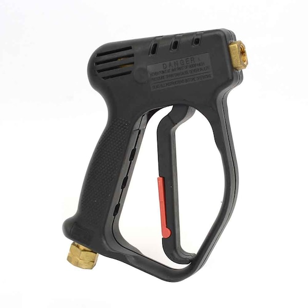 Interstate Pneumatics Pressure Washer Spray Gun, Rear Inlet, 3/8 Inch FNPT Inlet, 1/4 Inch FNPT Outlet, 4000 PSI - PW7172