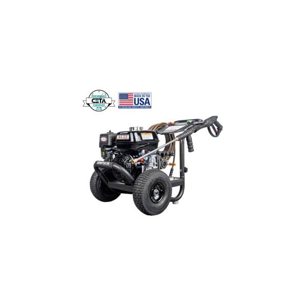 Fna Group Simpson Industrial Gas Pressure Washer W/ Honda GX200 Engine & AAA Pump, 3000 PSI, 2.7 GPM - 61022