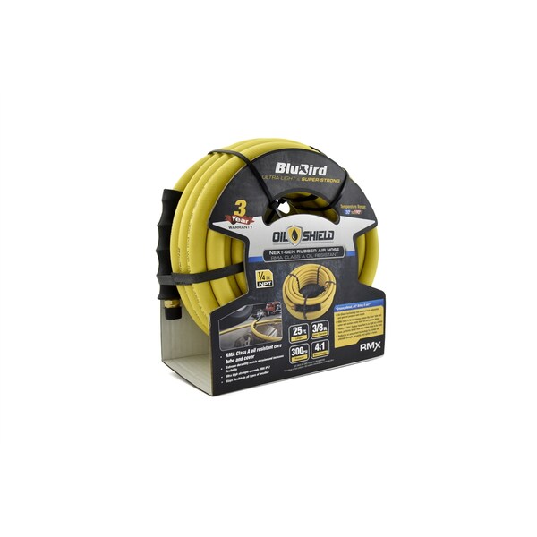 Rmx Industries Blubird Oil Shield 3/8 In. X 25 Ft. Air Hose - BLBOS3825
