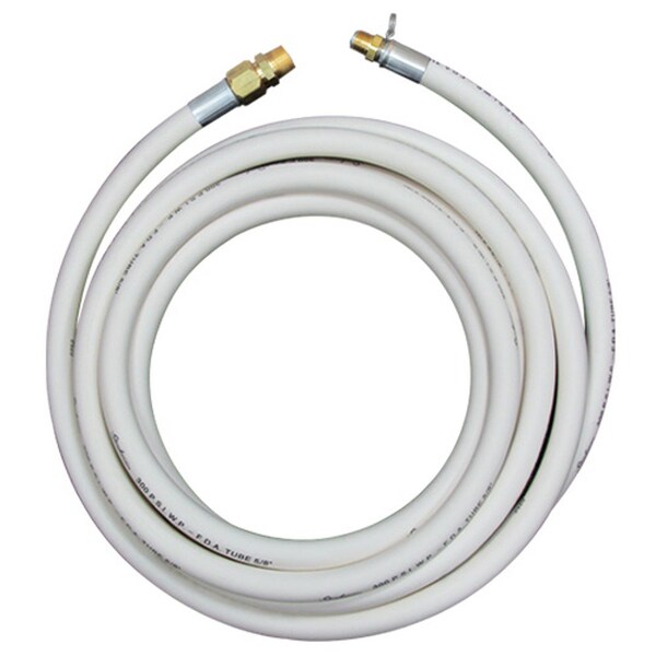 Strahman Washdown Equipemnt 50' X 58 White X Extruded Hose Assembly No Nozzle - HX050BRWHITE