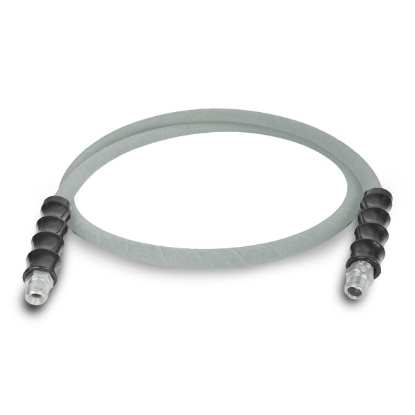 Blushield BluShied Rubber 3/8" x 4' Single Wire Pressure Washer Jumper Hose - PWSW3804