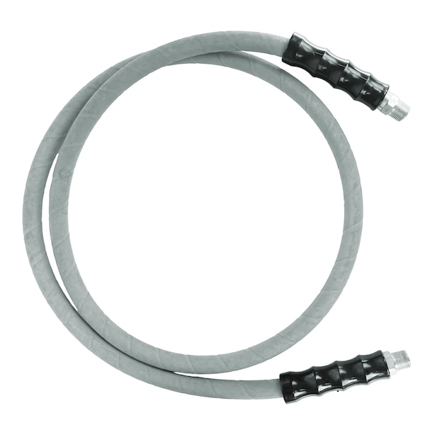Blushield BluShied Rubber 3/8" x 4' Single Wire Pressure Washer Jumper Hose - PWSW3804