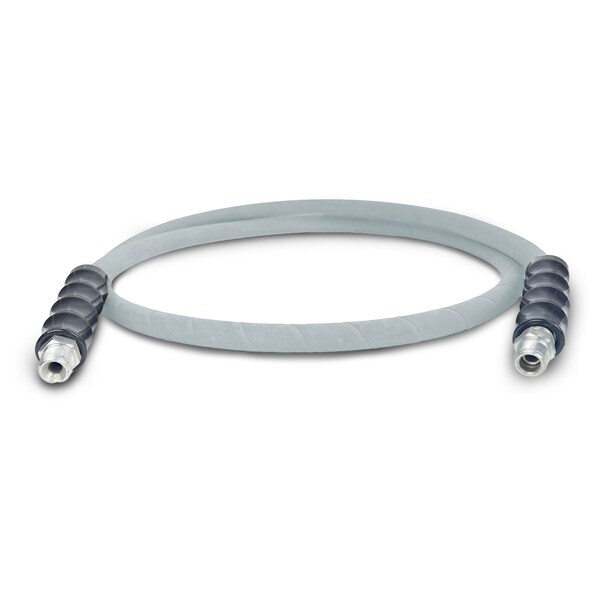 Blushield BluShied Rubber 3/8" x 4' Single Wire Pressure Washer Jumper Hose - PWSW3804