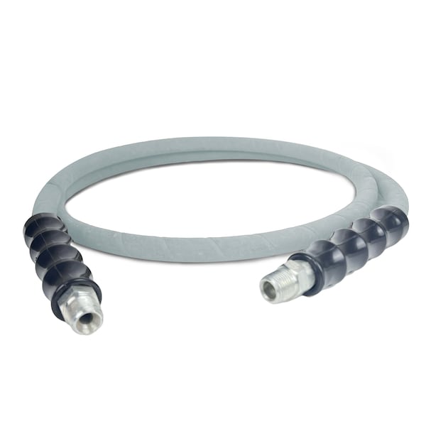 Blushield BluShied Rubber 3/8" x 4' Single Wire Pressure Washer Jumper Hose - PWSW3804