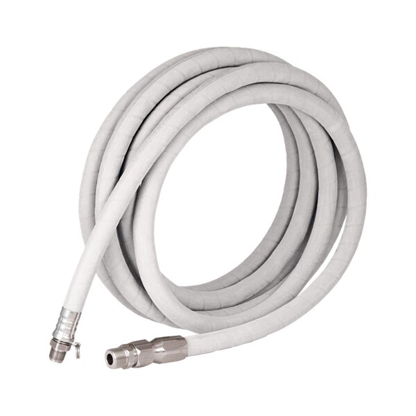 Strahman Washdown Equipemnt 50' X 58 SX White Hose SS Fitting W Int Sprng No Nozzle - HWS050SSWHITE