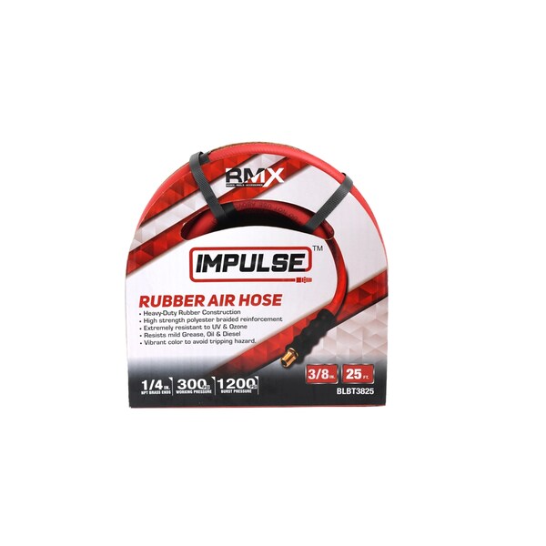 Rmx Industries Blubird Air Hose Rav 3/8 In. X 25 Ft. Rubber - T3825