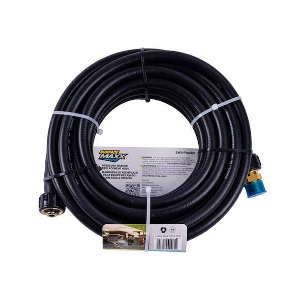Surfacemaxx 5/16 in. D X 25 ft. L M22 Replacement Pressure Washer Hose 3200 psi - SMX-PWA319