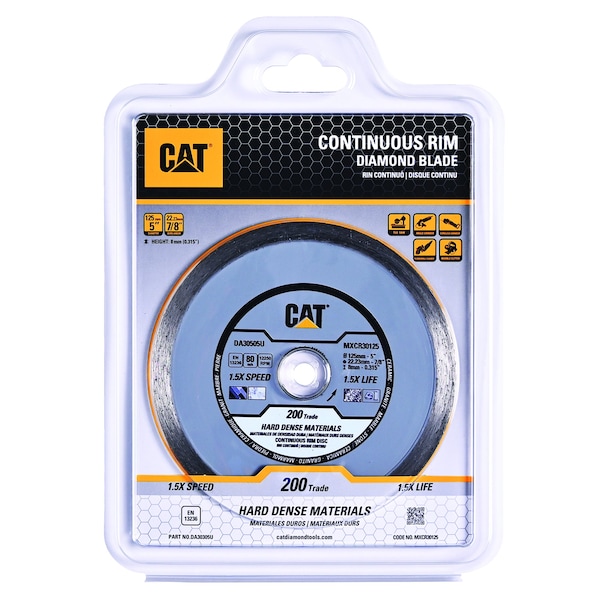 Caterpillar 200 Trade Tile-Hard Dense Materials 5-In Blade 125mm - DA30505U
